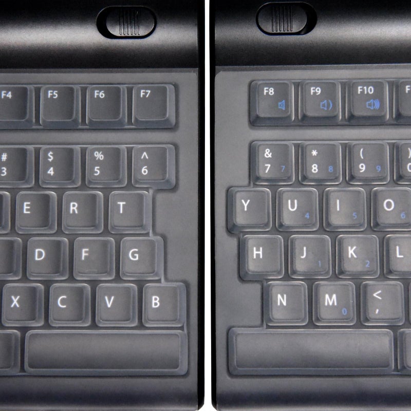 ECS Clear Silicone Keyboard Cover Compatible with Kinesis Freestyle2 - Skin Protector for Split Keyboard - Anti-Dust, Waterproof, Easy to Clean for Kinesis Freestyle2 Ergonomic Keyboards - Image 5
